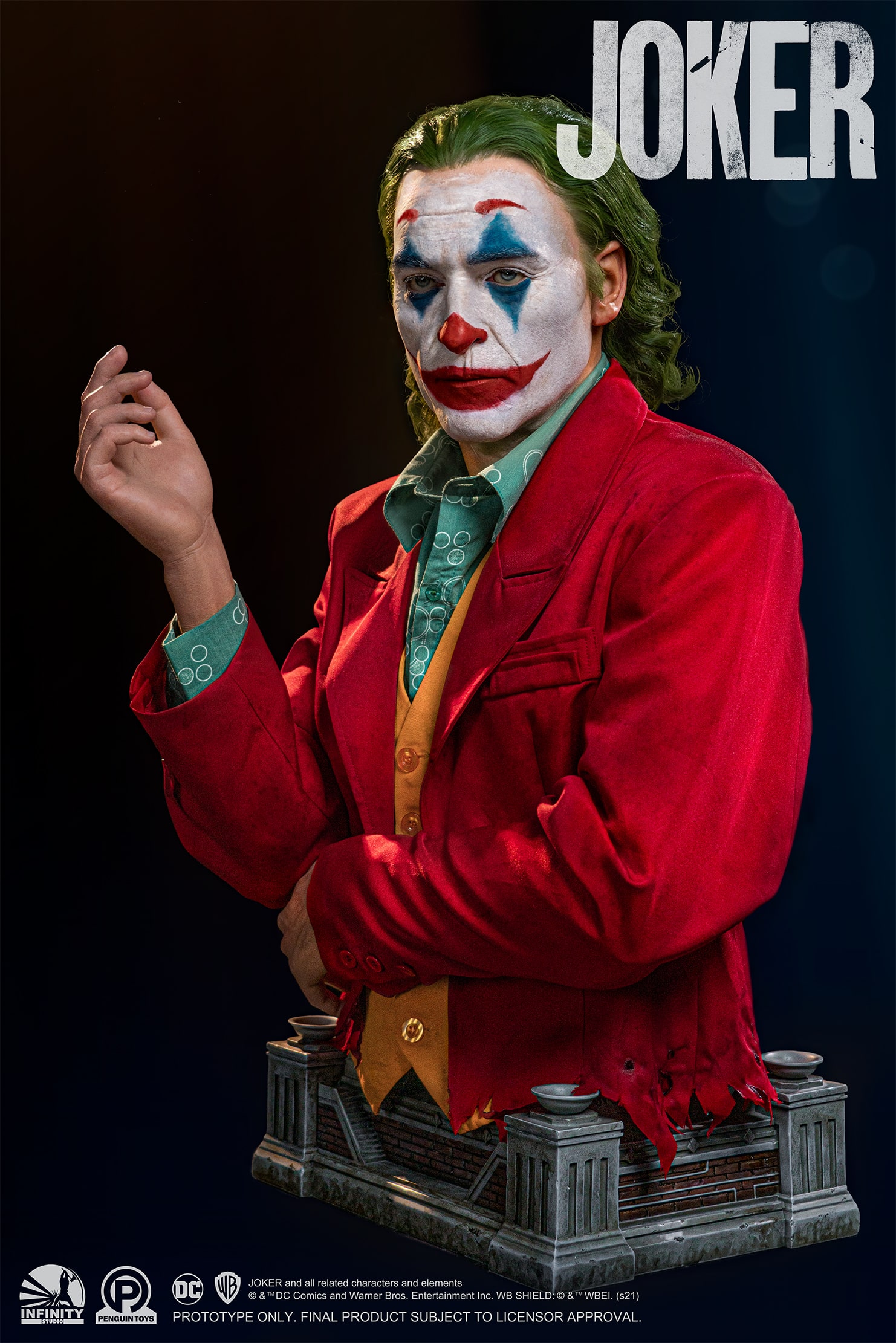 Arthur Fleck Joker Life-Size Bust - Bonus Edition