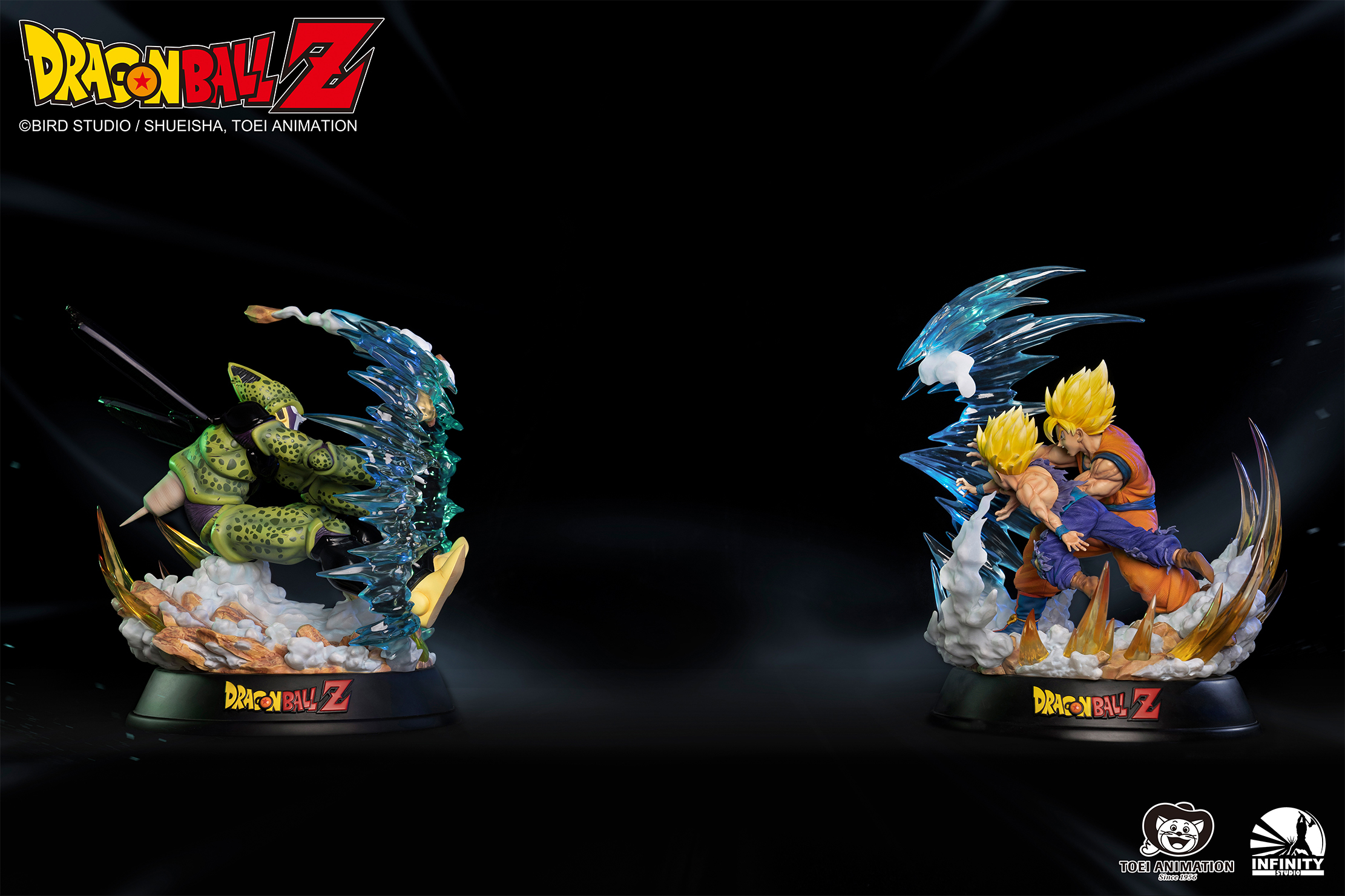 Dragon Ball Z Goku and Gohan VS Cell Statue 1/6 Scale Limited Edition
