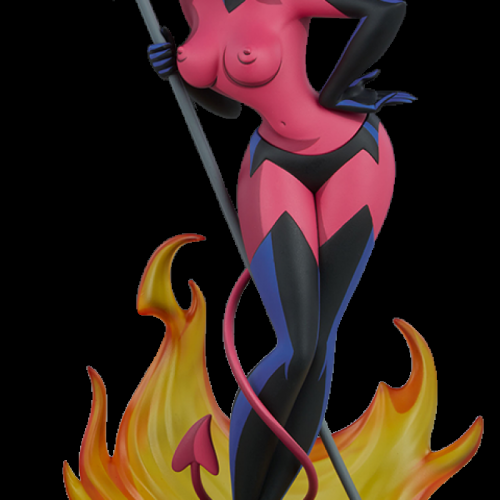Sideshow Collectibles Devil Girl Statue Artist Series by Shane Glines