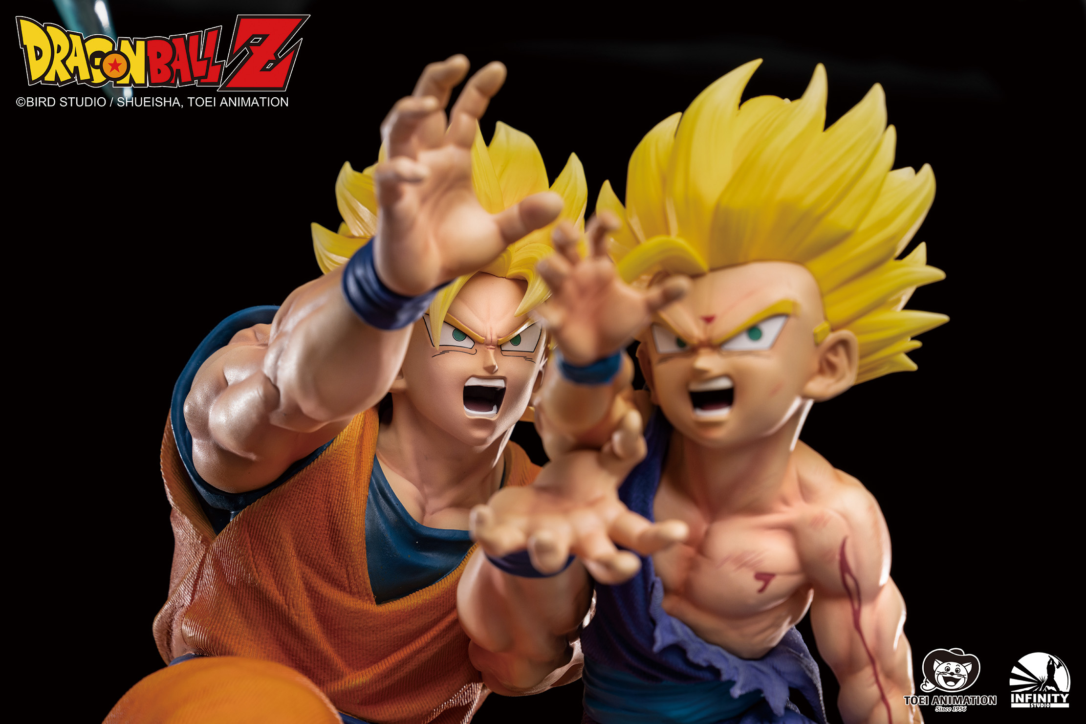 Dragon Ball Z Goku and Gohan VS Cell Statue 1/6 Scale Limited Edition