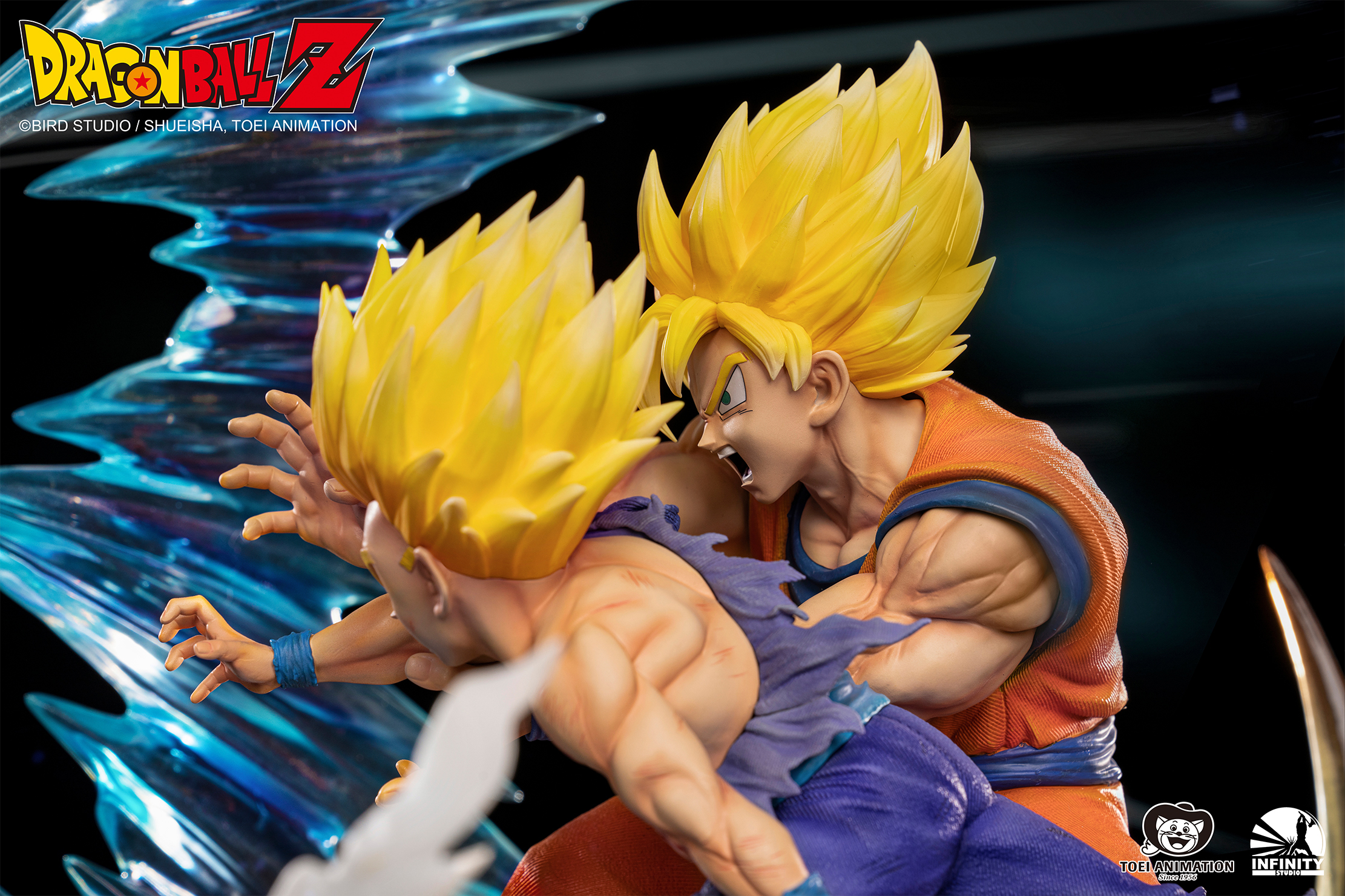 Dragon Ball Z Goku and Gohan VS Cell Statue 1/6 Scale Limited Edition