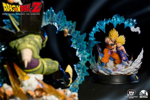 Dragon Ball Z Goku and Gohan VS Cell Statue 1/6 Scale Limited Edition