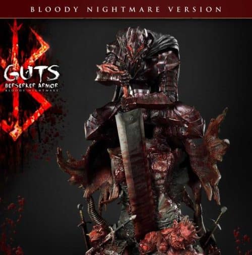 Prime 1 Studio BERSERK Guts Berserker Armor Statue Bloody Nightmare Version 1/4 Scale
