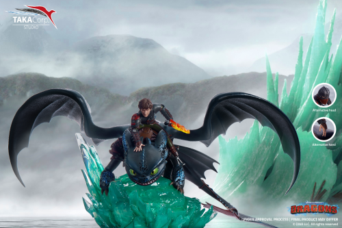Taka Corp How To Train Your Dragon Hiccup and Toothless Statue