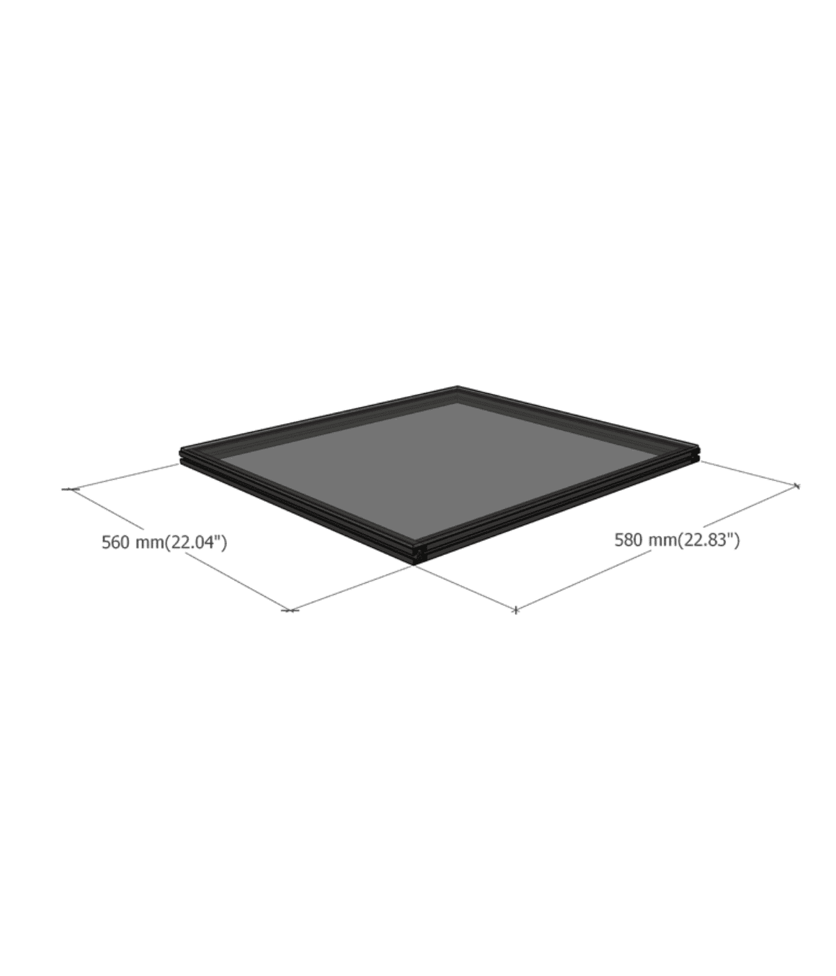 df full shelf with dimensions