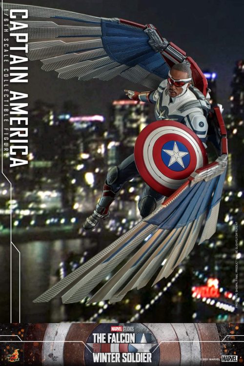 Hot Toys Captain America Figure The Falcon and The Winter Soldier Sixth Scale Limited Collectible