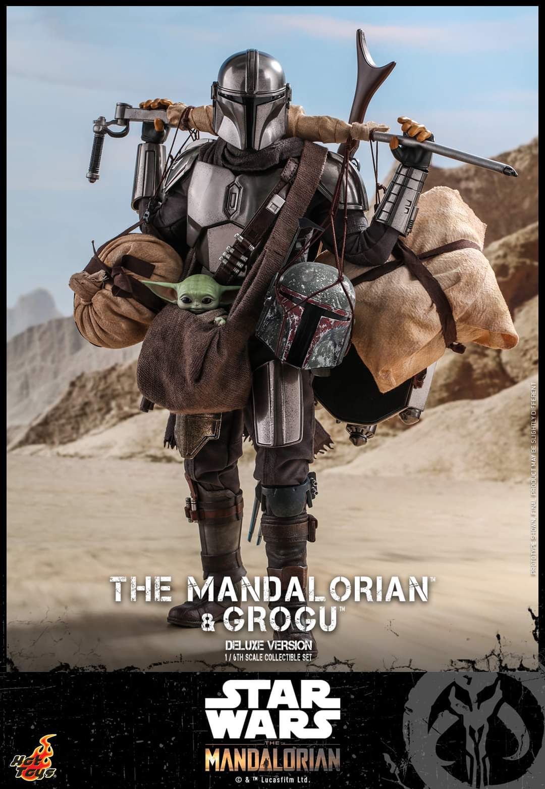 FB_IMG_1624615657729.jpg Hot Toys Star Wars The Mandalorian and Grogu Sixth Scale Figure Set