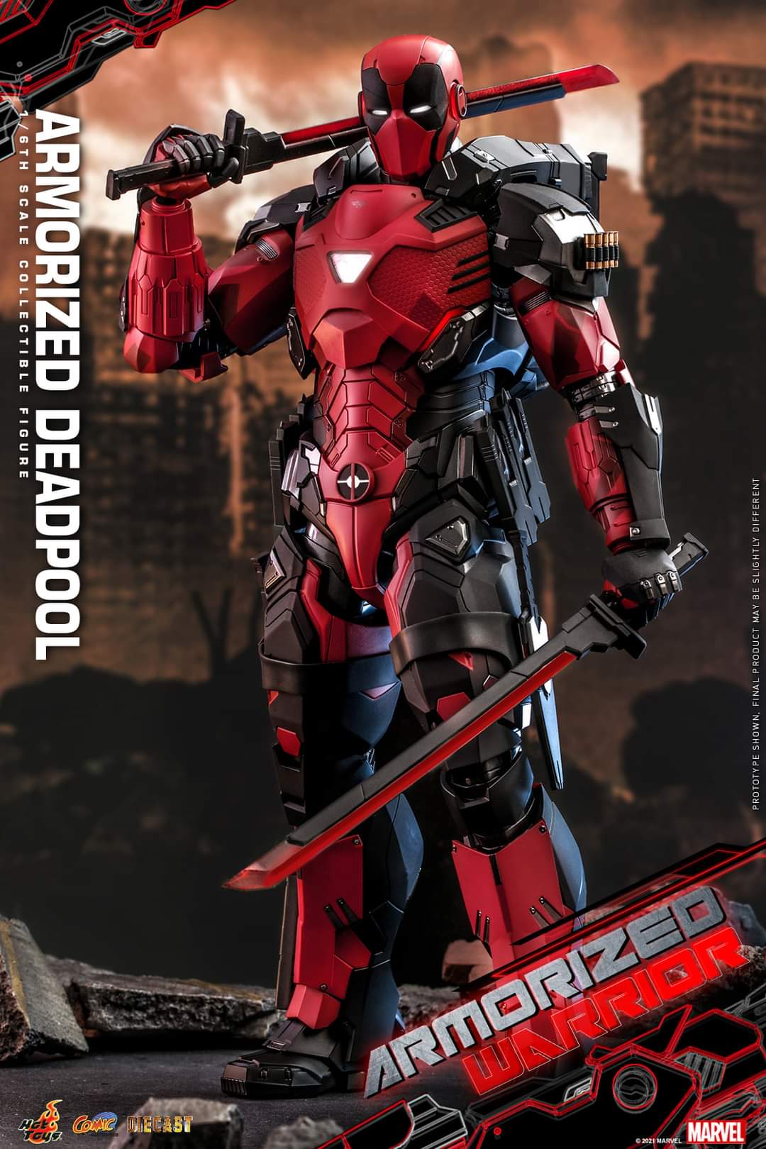 Armorized Deadpool Sixth Scale Figure