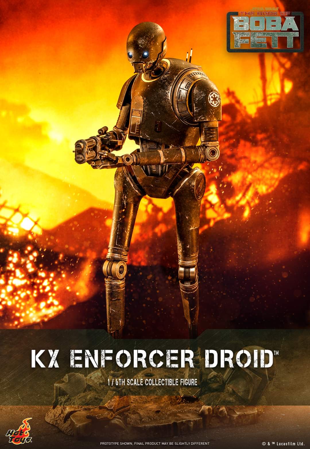 FB_IMG_1648122423453.jpg Hot Toys Star Wars The Book of Boba Fett KX Enforcer Droid Sixth Scale Figure