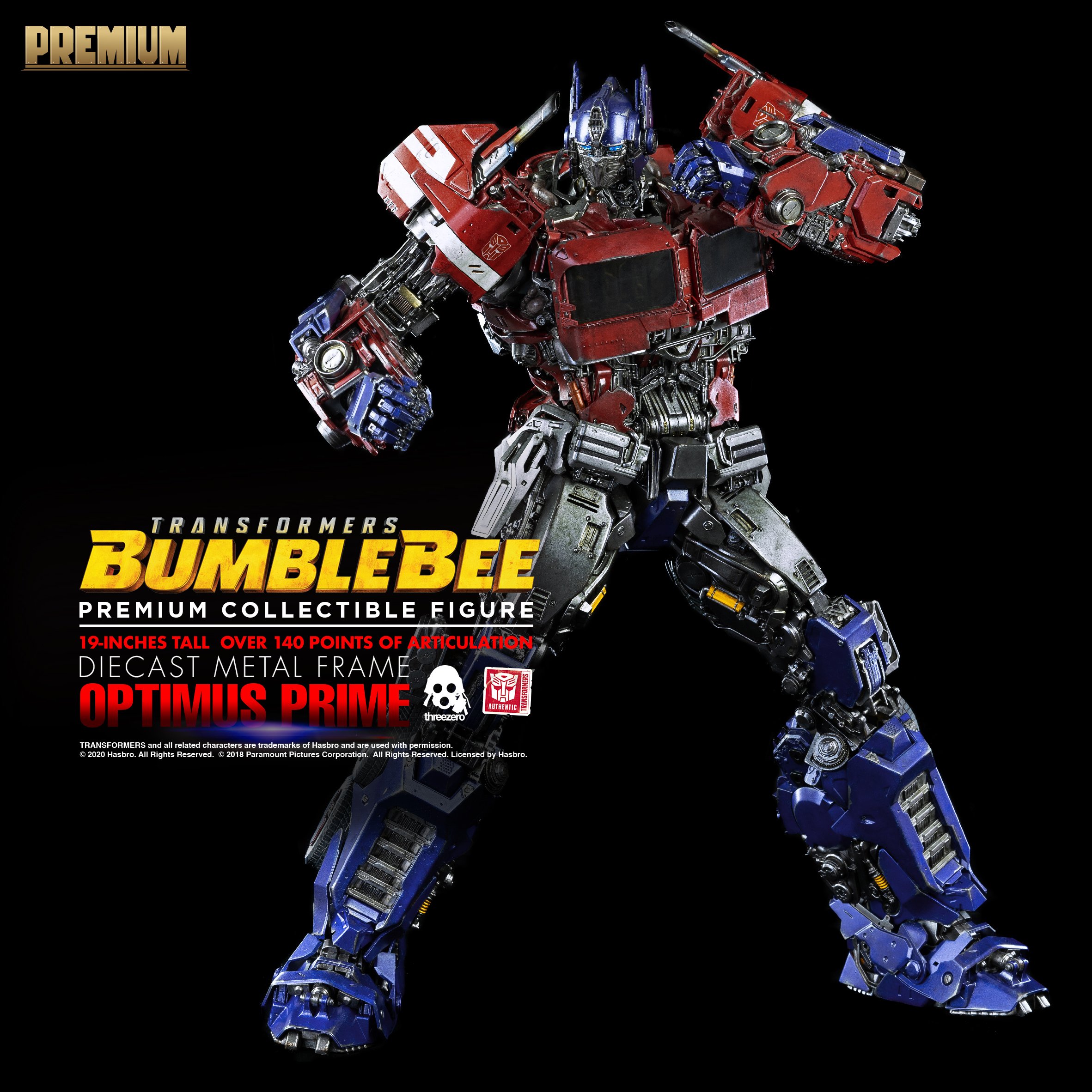 Transformers Bumblebee Optimus Prime Premium Scale Figure