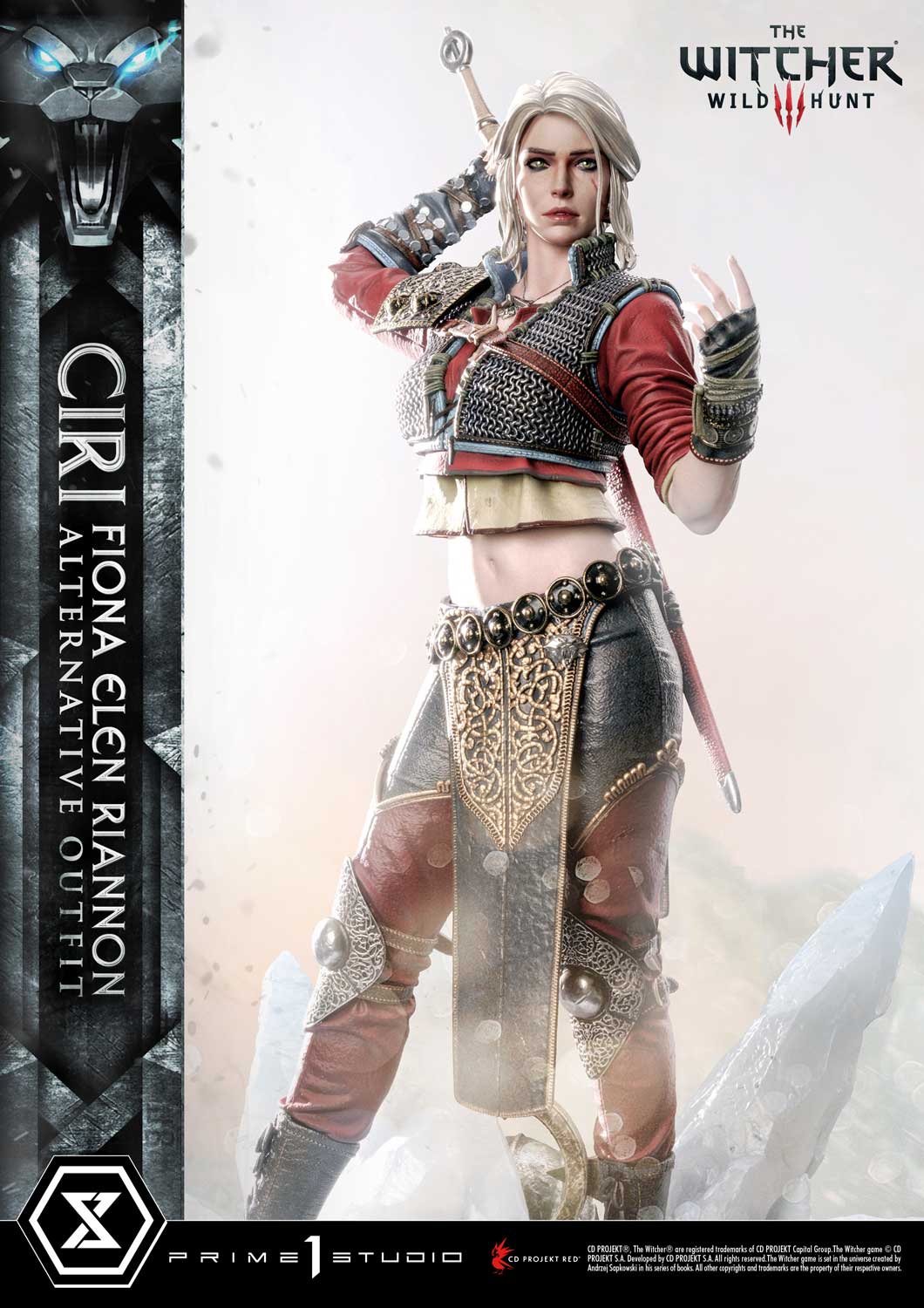 Prime 1 Studio The Witcher 3 Ciri Statue Alternative Outfit Premium Masterline