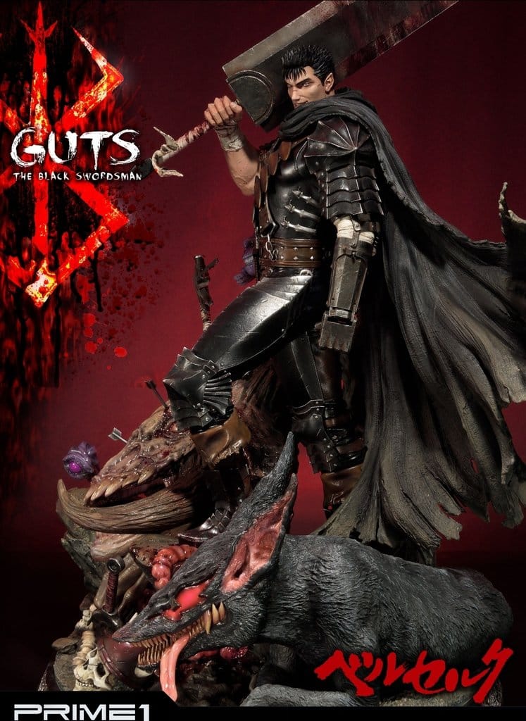 Prime 1 Studio BERSERK Guts the Black Swordsman Statue Ultimate Premium Masterline 1/4 Scale