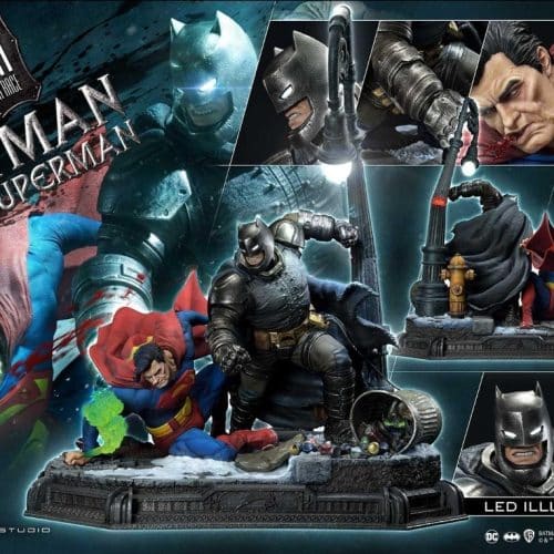 Prime 1 Studio The Dark Knight Returns Batman Vs Superman Statue Diorama Ultimate Masterline