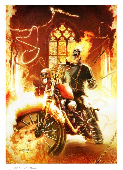 Ghost Rider Art Print By Brian Rood