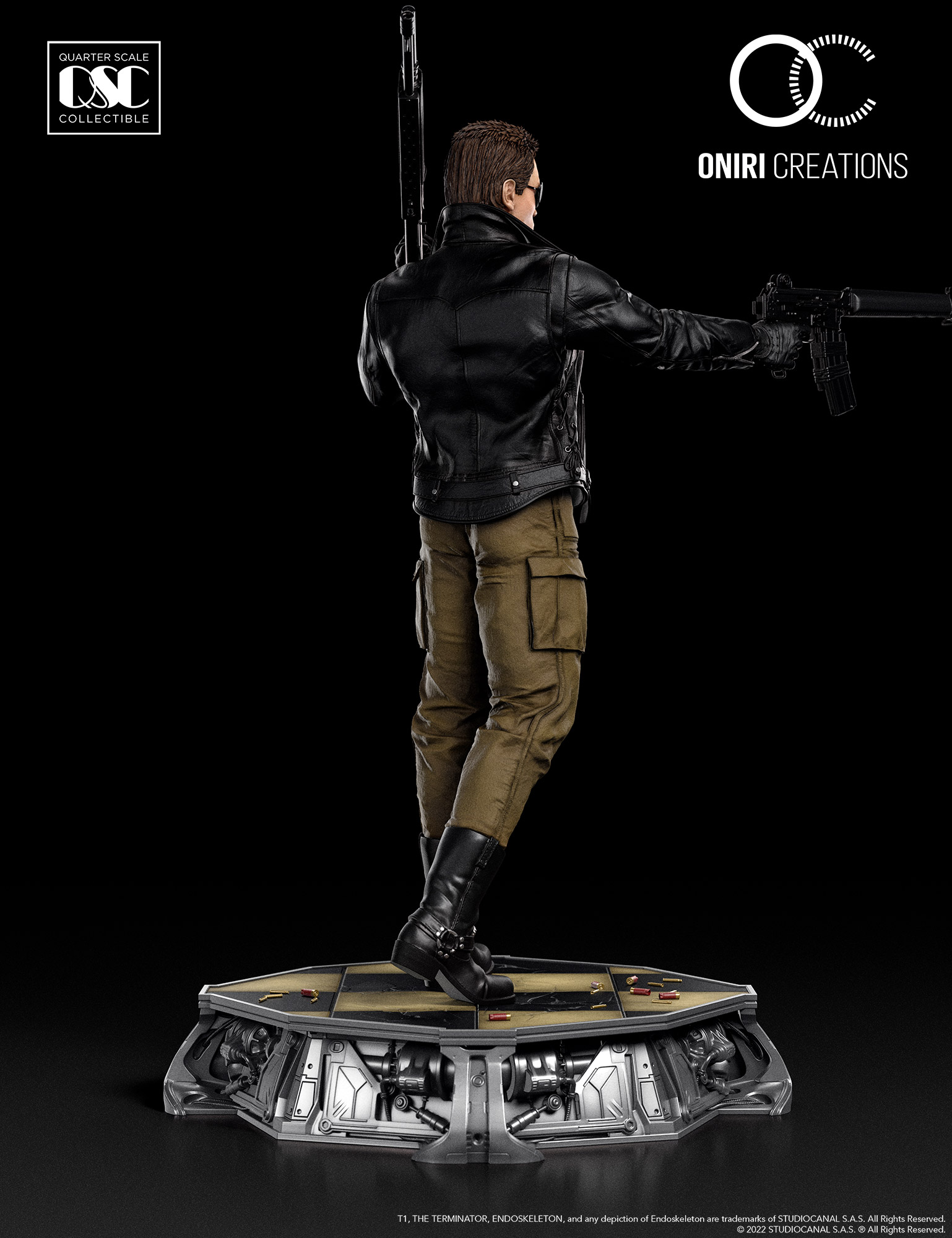 terminator statue oniri creations