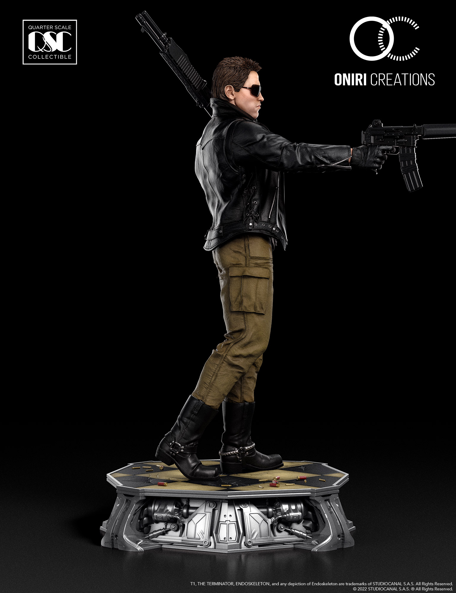 terminator statue oniri creations
