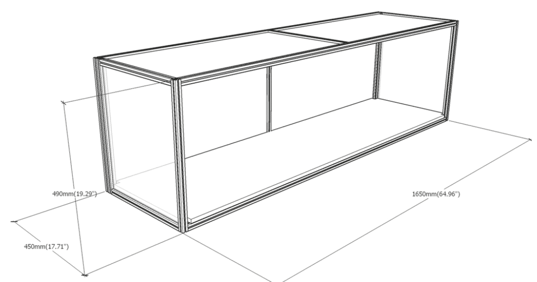 wall unit dimensions