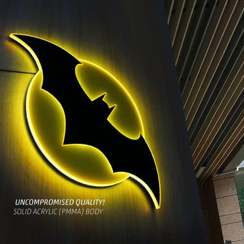 batman led logo light large dc comics gallery fe fc a
