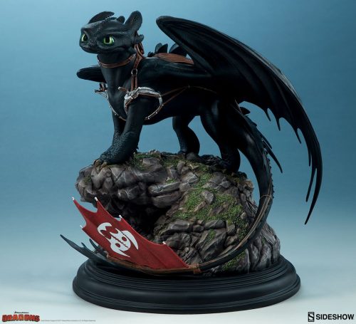 dreamworks how to train your dragon dragons toothless statue sideshow