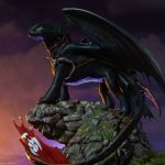 dreamworks how to train your dragon dragons toothless statue sideshow