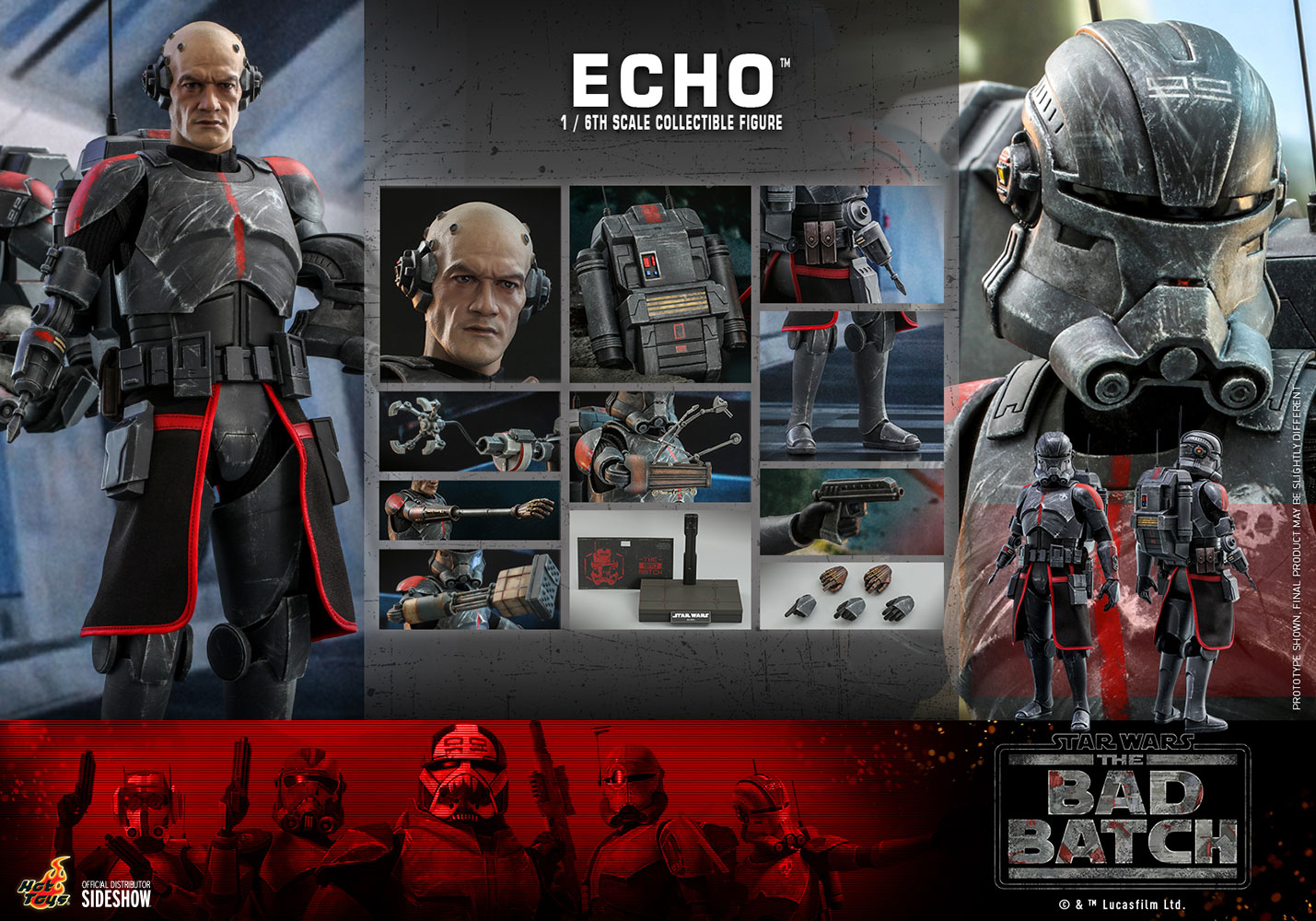 echo sixth scale figure set star wars gallery aa e