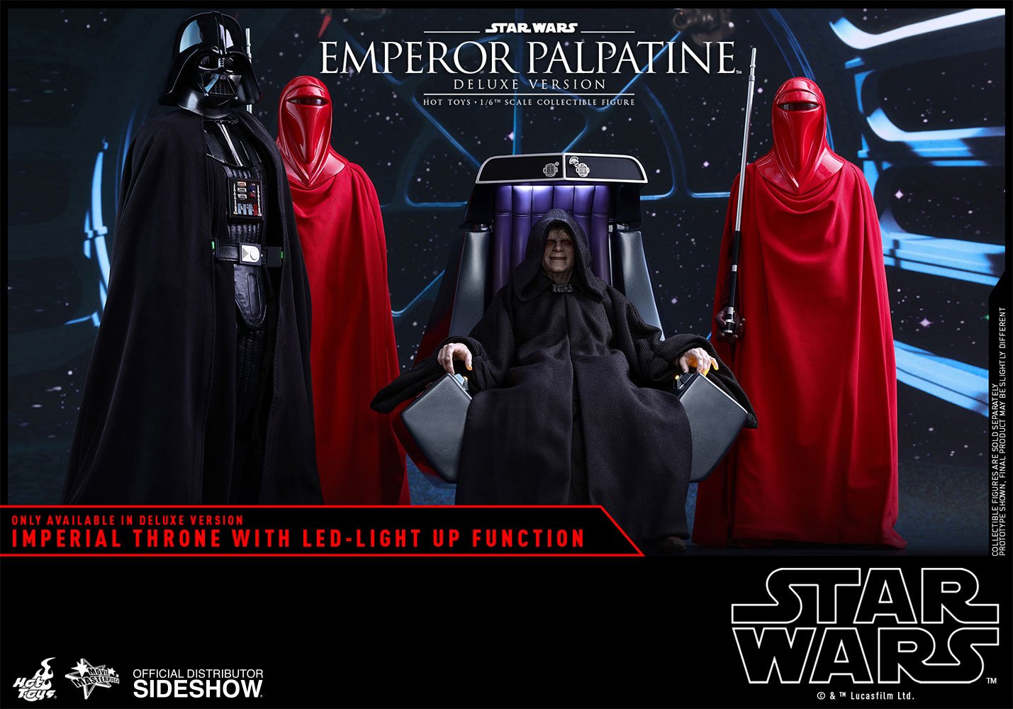 emperor palpatine deluxe version star wars gallery c d bd