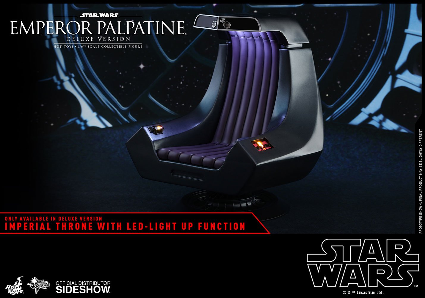 emperor palpatine deluxe version star wars gallery c d d