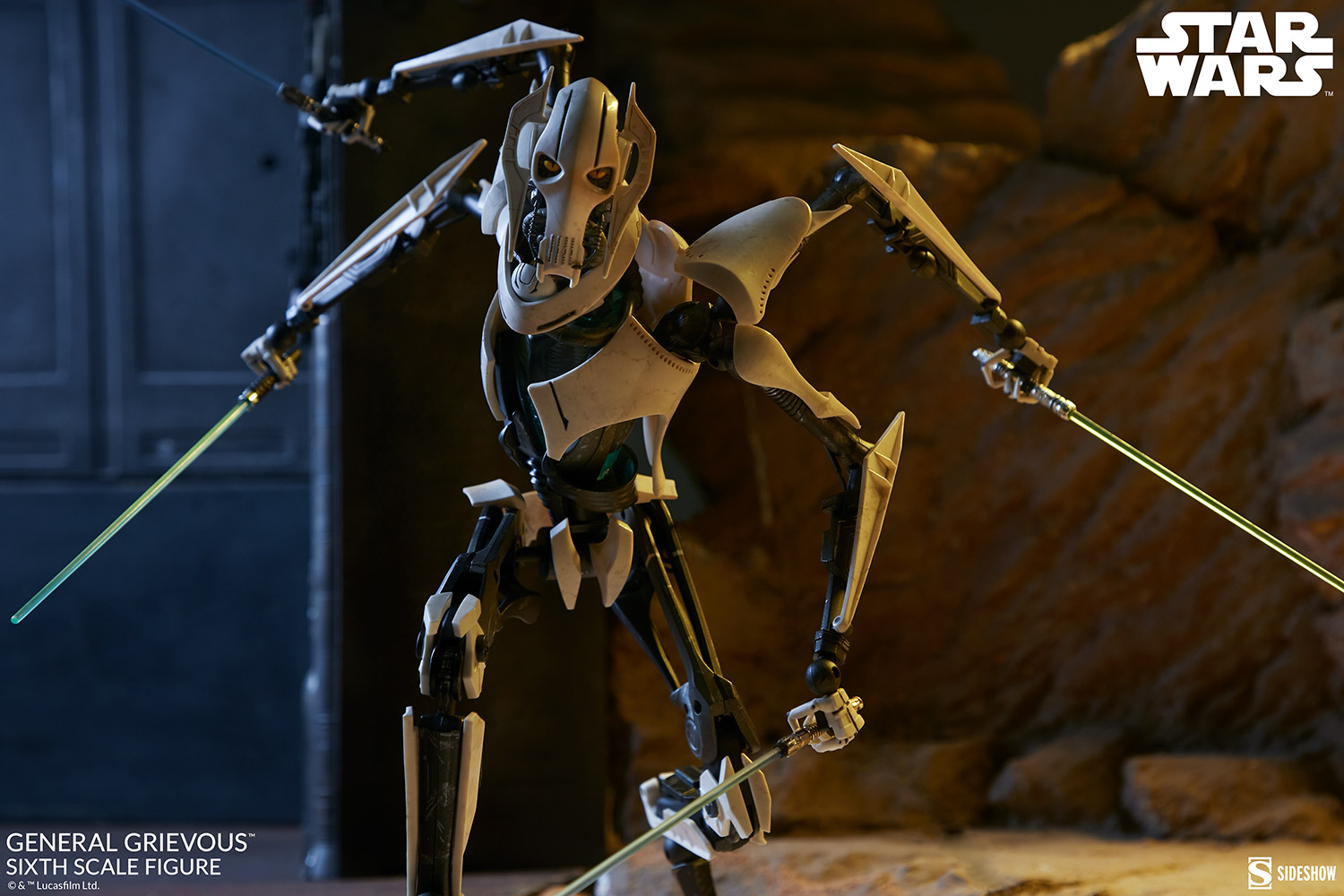 general-grievous_star-wars_gallery_6091e72dda24c.jpg Sideshow Collectibles Star Wars General Grievous Sixth Scale Figure