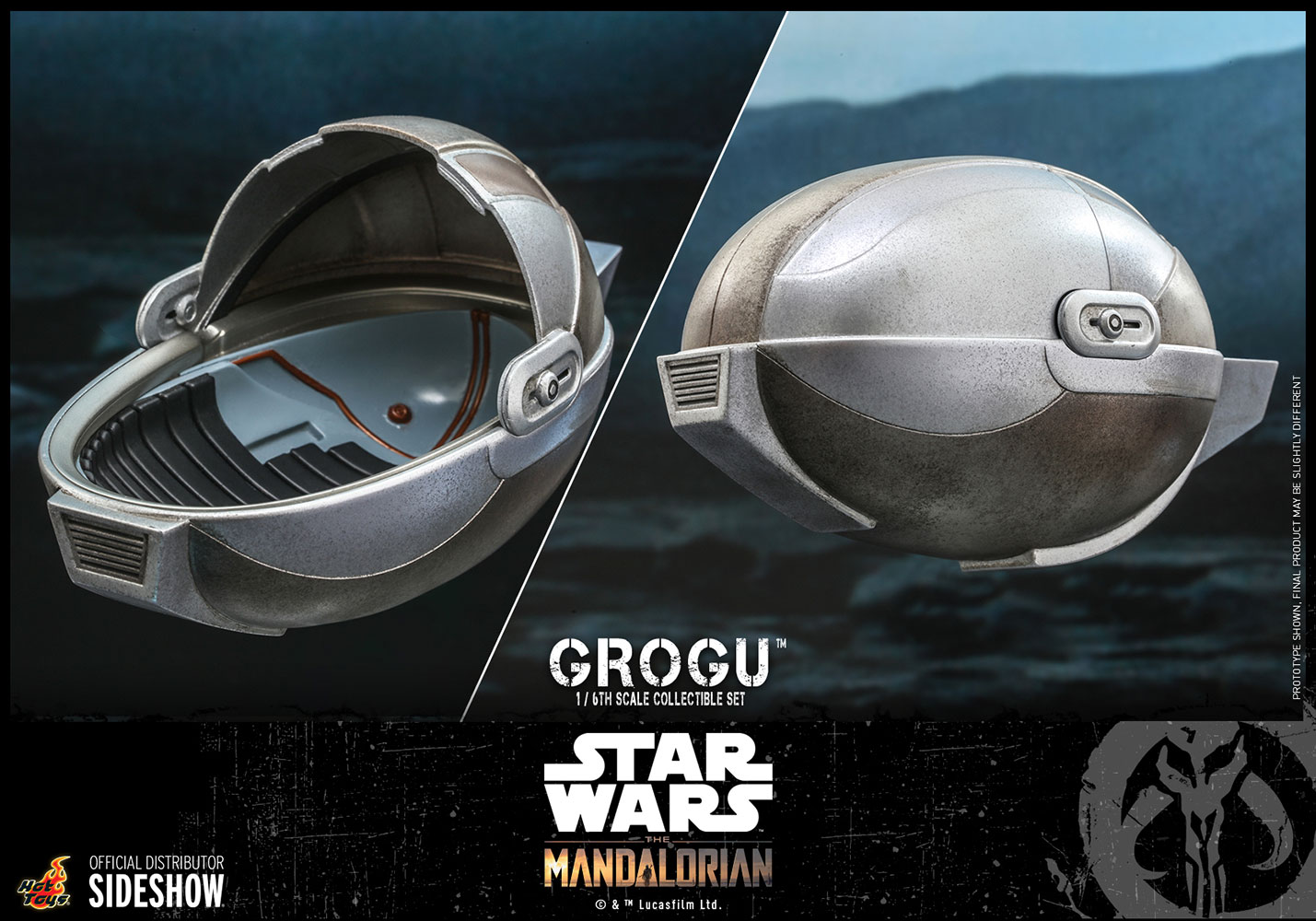 grogu sixth scale figure set star wars gallery b f