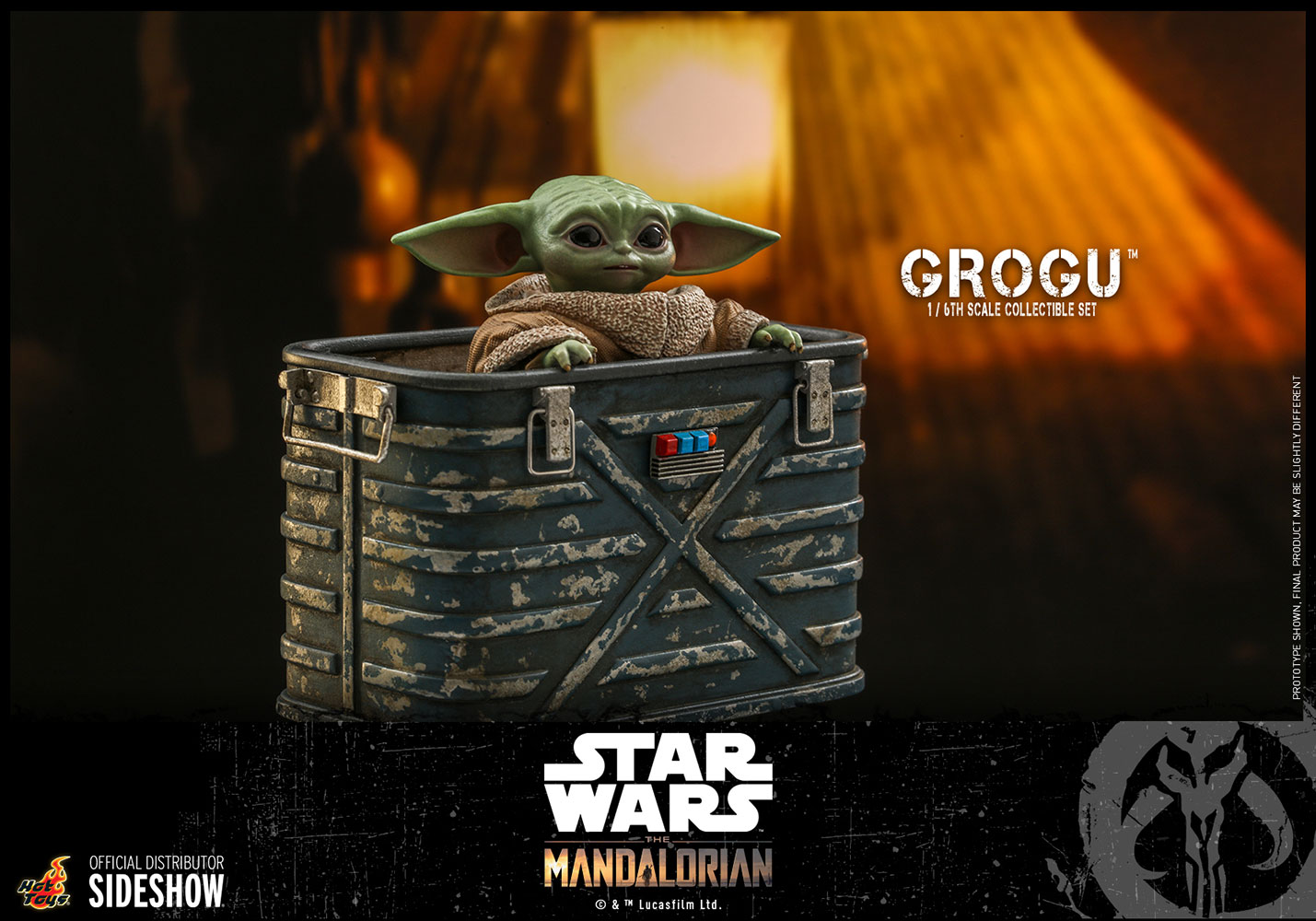grogu sixth scale figure set star wars gallery b de f