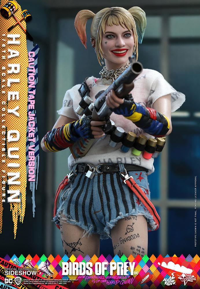 harley quinn caution tape jacket version dc comics gallery e d f bb