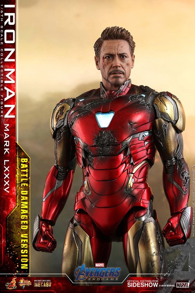 iron man mark lxxxv battle damaged version marvel gallery d e b