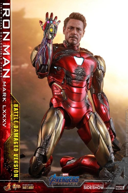iron man mark lxxxv battle damaged version marvel gallery d f