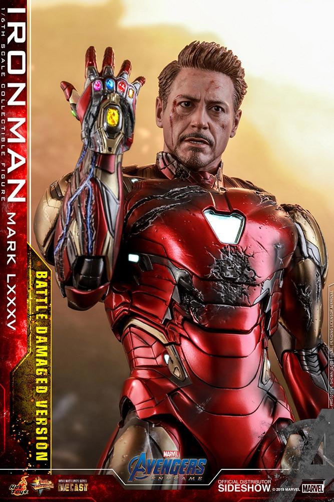 iron man mark lxxxv battle damaged version marvel gallery d f