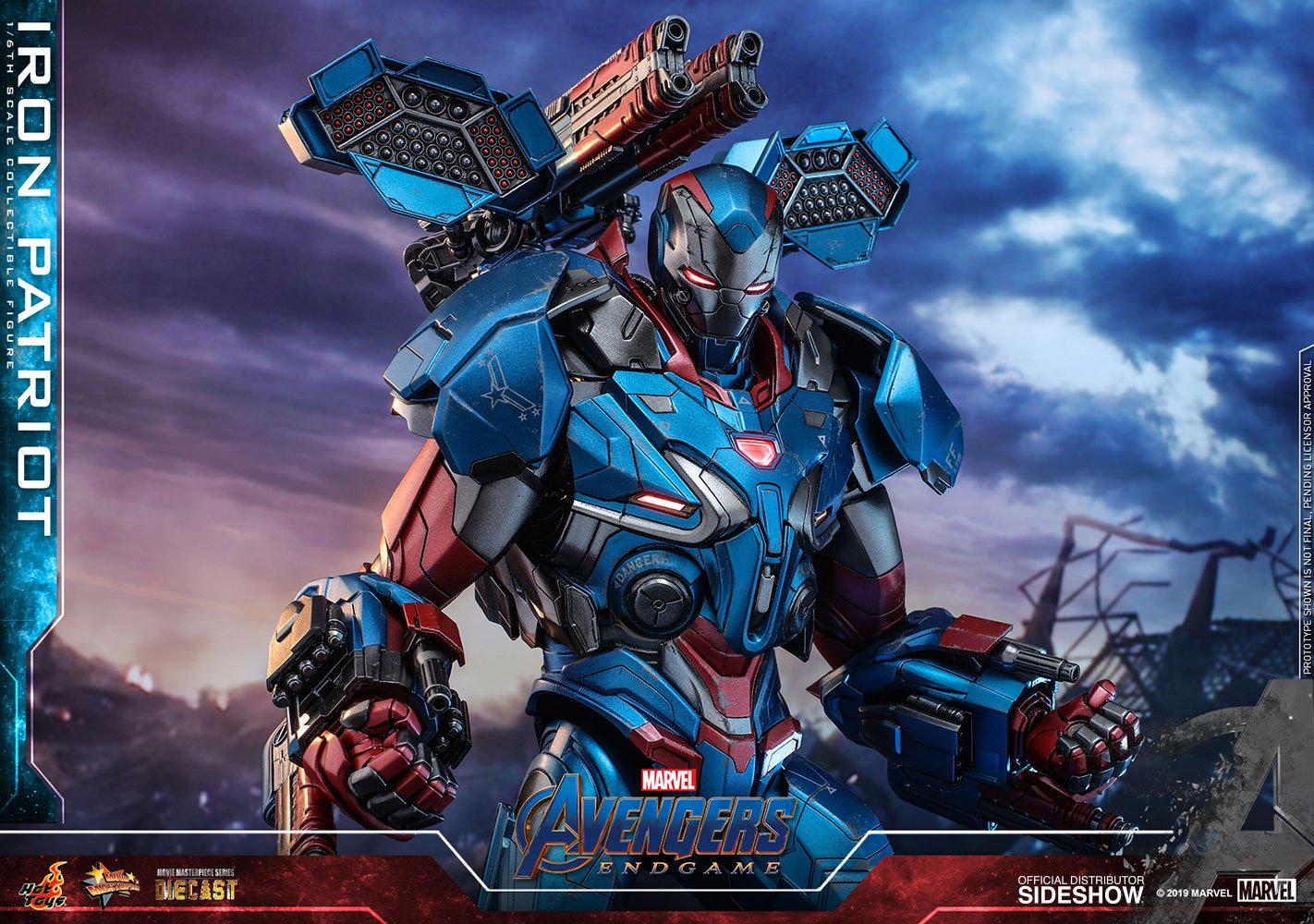 iron patriot sixth scale figure marvel gallery d fcb d ba