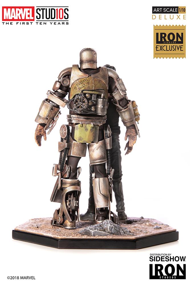 iron studios tony stark and mark art scale marvel gallery cbe b d