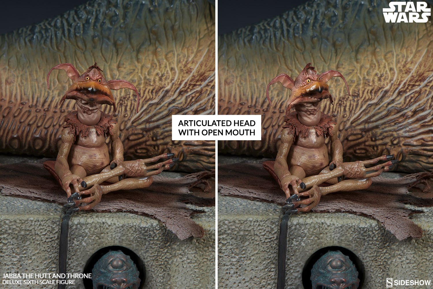 jabba the hutt and throne deluxe star wars gallery c ccd