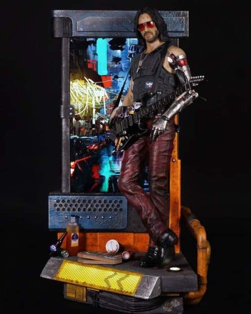 PureArts Johnny Silverhand Statue Cyberpunk 2077 Limited Collectible