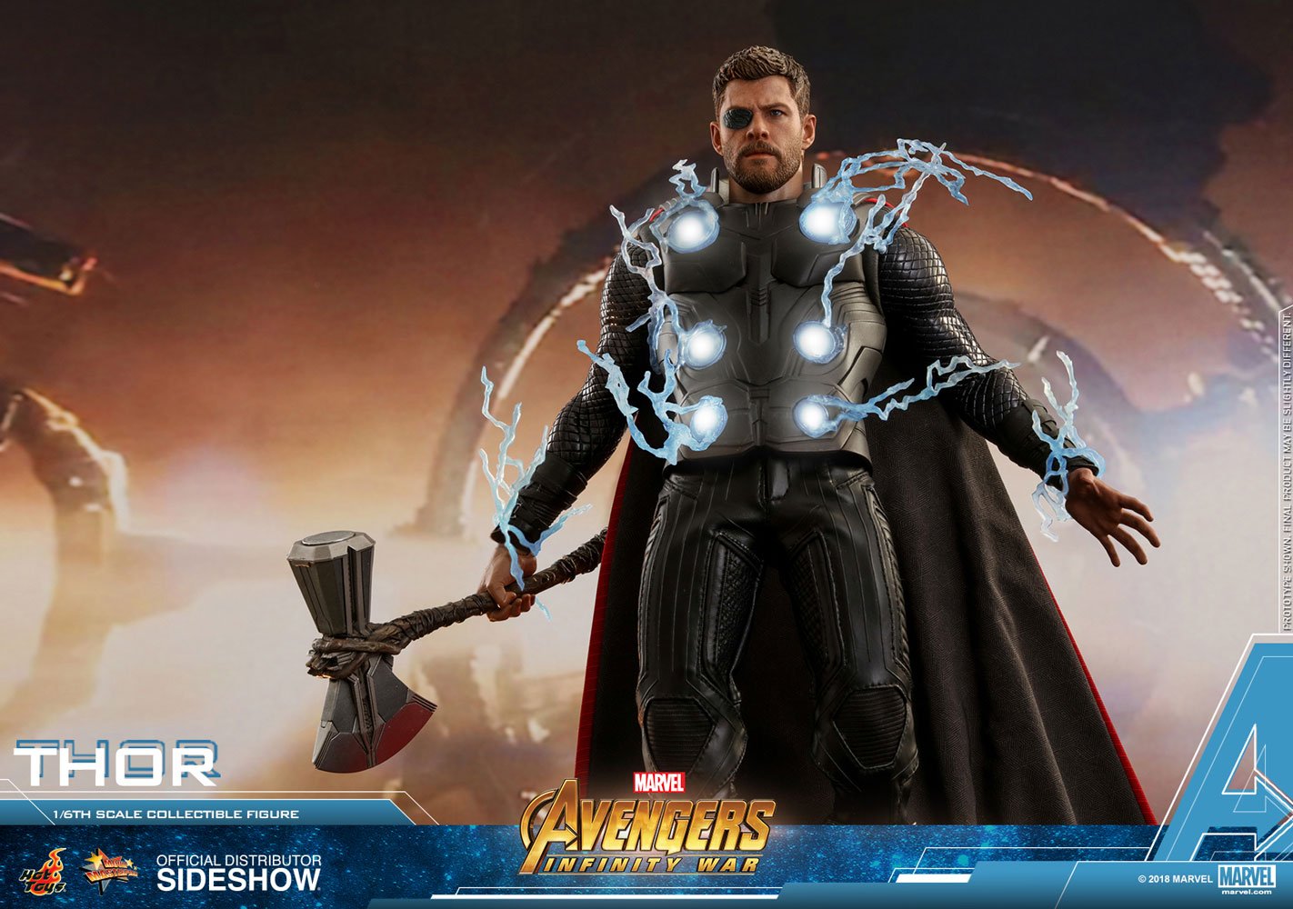 marvel avengers infinity war thor sixth scale figure hot toys