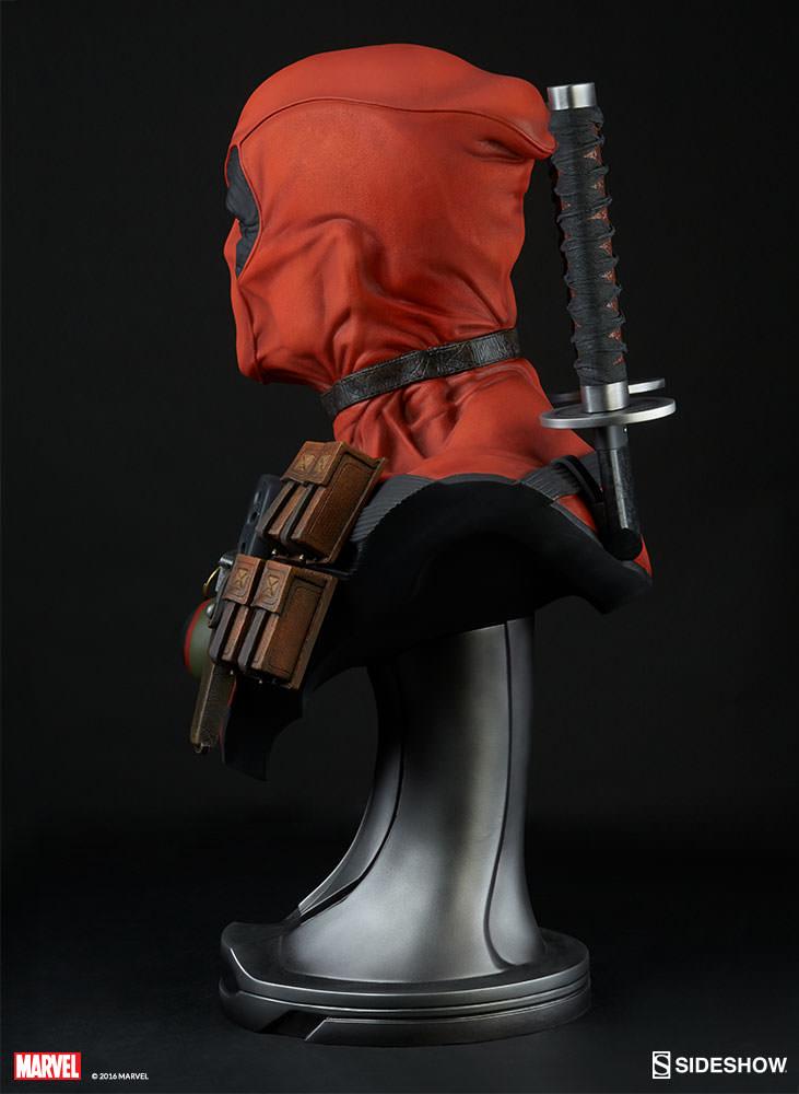 marvel deadpool life size bust