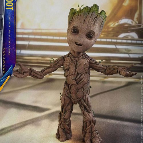 marvel guardians of the galaxy groot life size figure hot toys