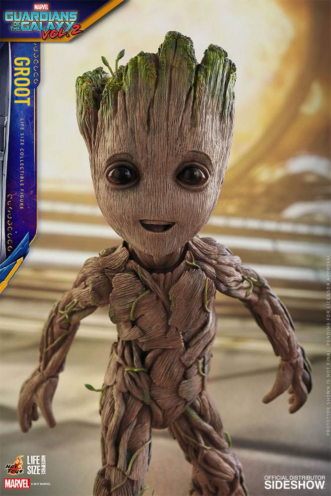 marvel guardians of the galaxy groot life size figure hot toys