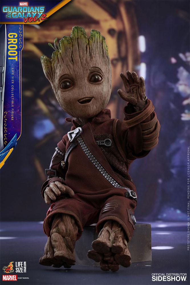 marvel guardians of the galaxy groot life size figure hot toys