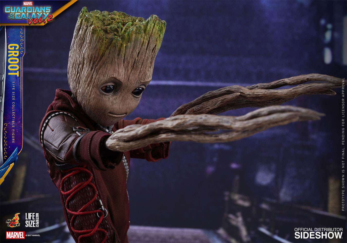 marvel guardians of the galaxy groot life size figure hot toys