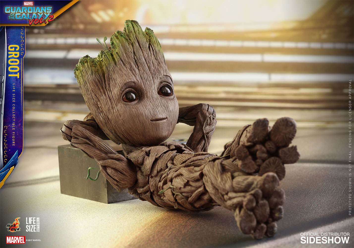 marvel guardians of the galaxy groot life size figure hot toys