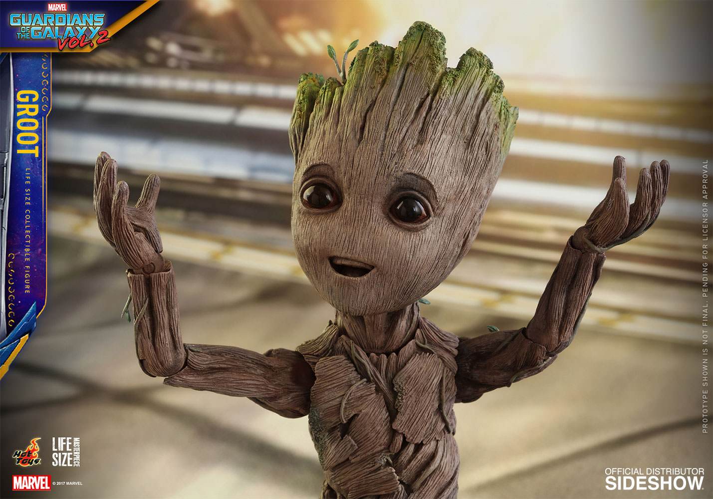 marvel guardians of the galaxy groot life size figure hot toys