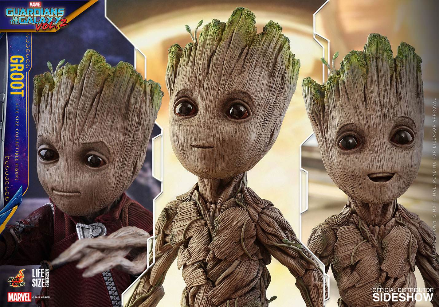 marvel guardians of the galaxy groot life size figure hot toys