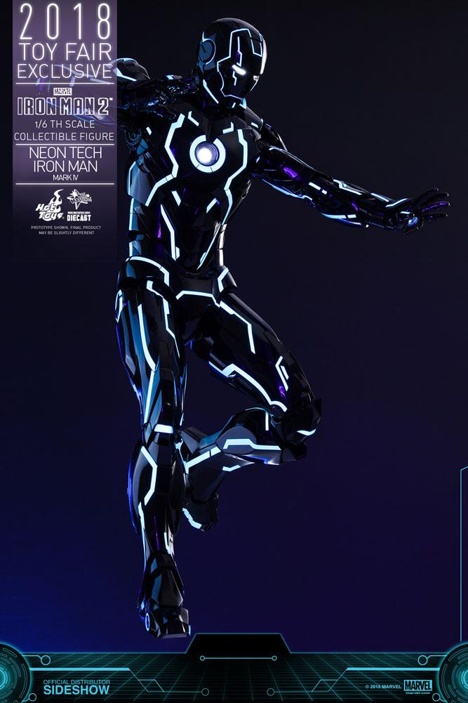 neon tech iron man mark iv marvel gallery c bcb a dc d