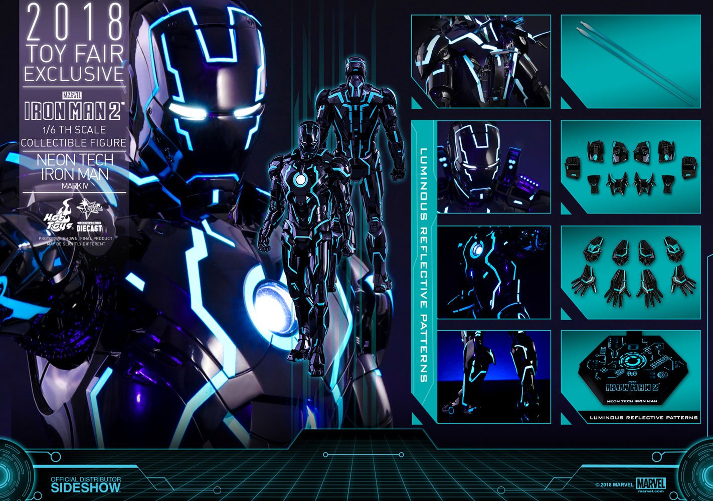 neon tech iron man mark iv marvel gallery c bcba ef c