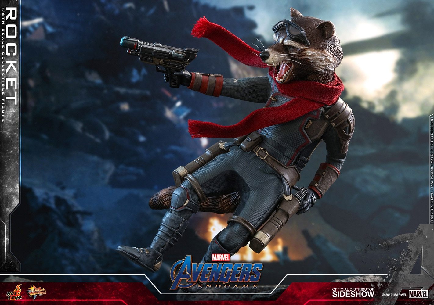 rocket sixth scale figure marvel gallery d ff fe